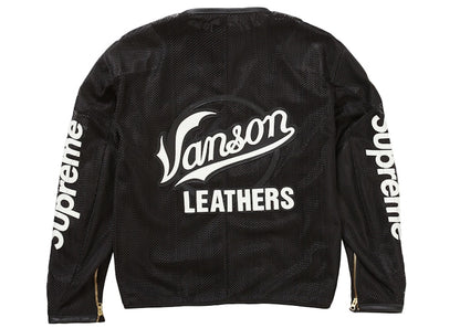 Supreme Vanson Leathers Cordura Mesh Jacket Black