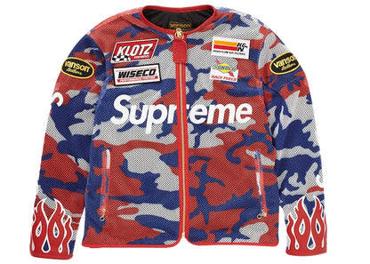 Supreme Vanson Leathers Cordura Mesh Jacket Red Camo