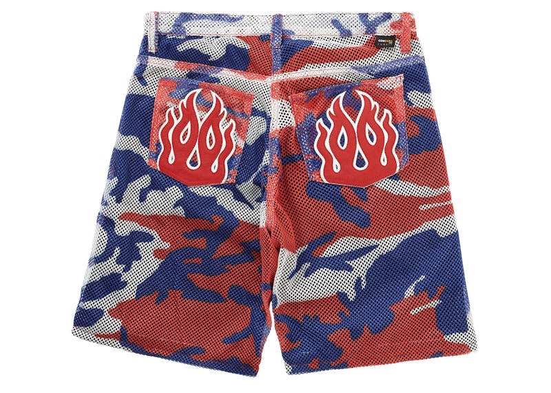 Supreme Vanson Leathers Cordura Mesh Short Red Camo