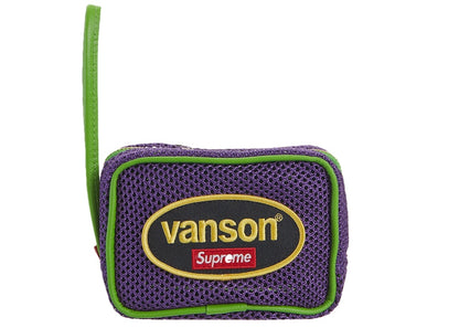 Supreme Vanson Leathers Cordura Mesh Wrist Bag Purple