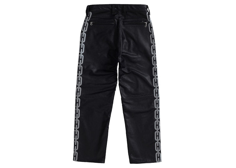 Supreme Vanson Leathers Ghost Rider Pant Black