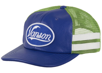 Supreme Vanson Leathers Mesh Back 6-Panel Blue