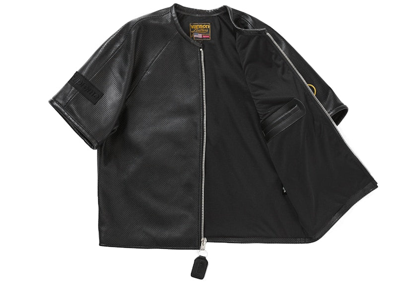 Supreme Vanson Leathers S/S Racing Jacket Black