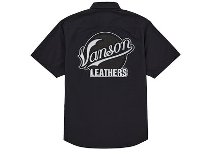 Supreme Vanson Leathers S/S Work Shirt Black