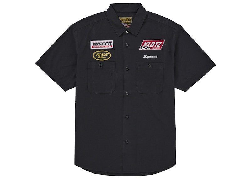 Supreme Vanson Leathers S/S Work Shirt Black
