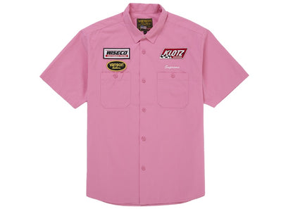 Supreme Vanson Leathers S/S Work Shirt Pink