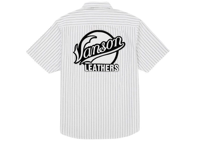 Supreme Vanson Leathers S/S Work Shirt Stripe