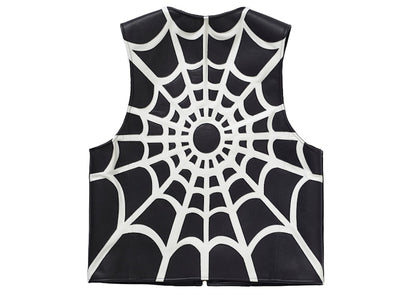 Supreme Vanson Leathers Spider Web Vest Black
