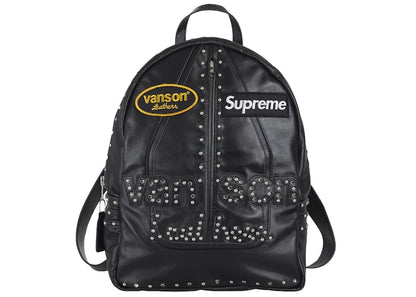 Supreme Vanson Leathers/b.b. Simon Backpack Black