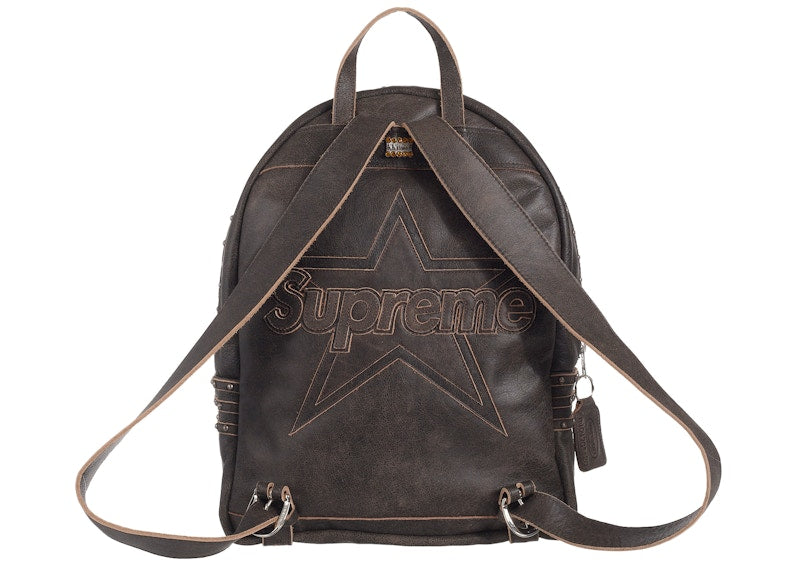 Supreme Vanson Leathers/b.b. Simon Backpack Brown