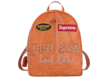 Supreme Vanson Leathers/b.b. Simon Backpack Orange