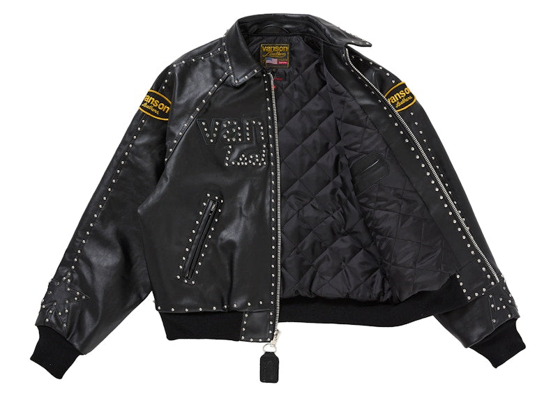 Supreme Vanson Leathers b.b. Simon Jacket Black