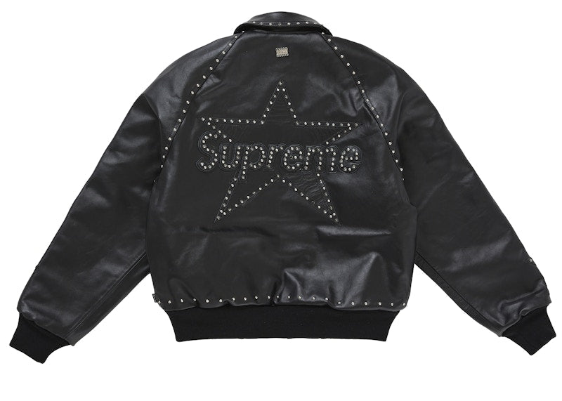 Supreme Vanson Leathers b.b. Simon Jacket Black
