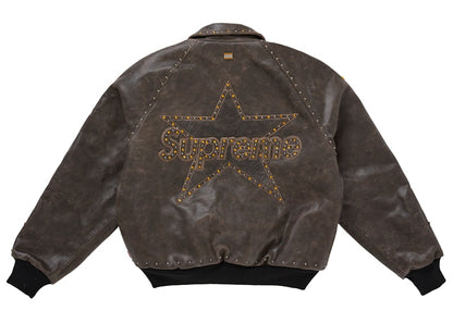 Supreme Vanson Leathers b.b. Simon Jacket Brown