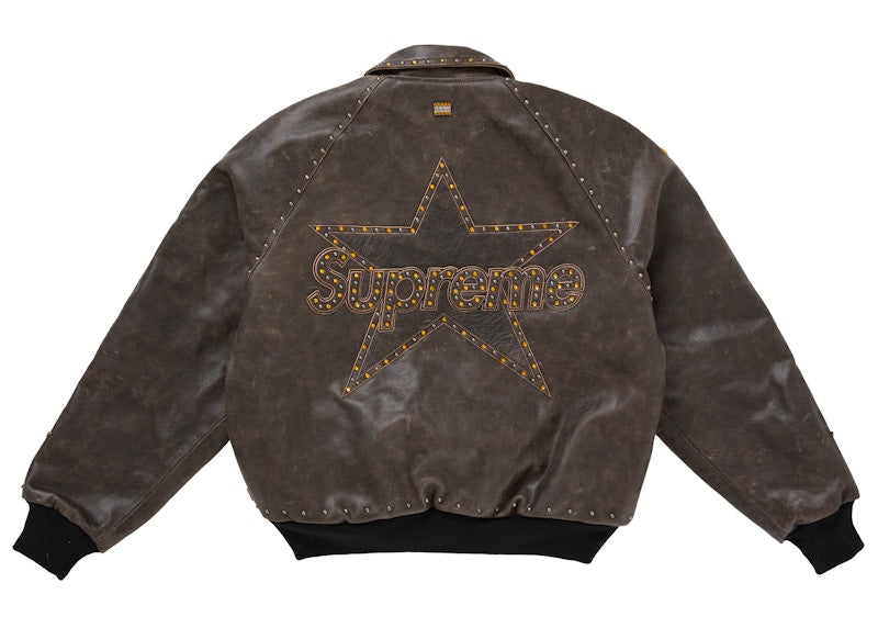 Supreme Vanson Leathers b.b. Simon Jacket Brown