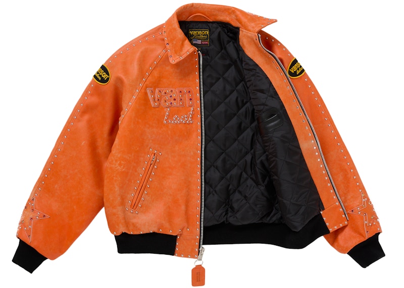 Supreme Vanson Leathers b.b. Simon Jacket Orange