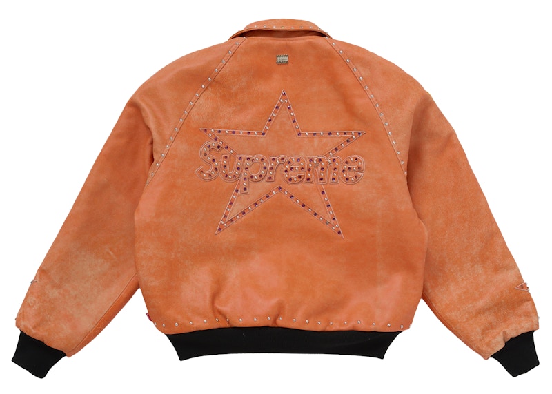 Supreme Vanson Leathers b.b. Simon Jacket Orange