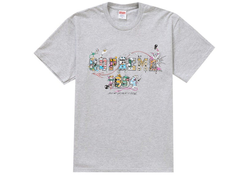 Supreme Varsity Tee Ash Grey