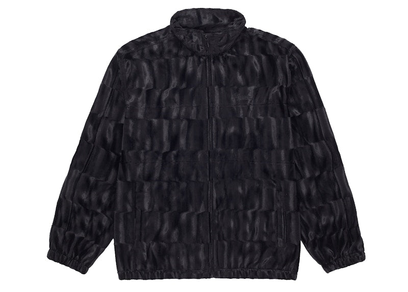 Supreme Velour Track Jacket Black