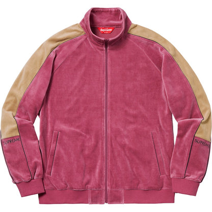 Supreme Velour Track Jacket Pink