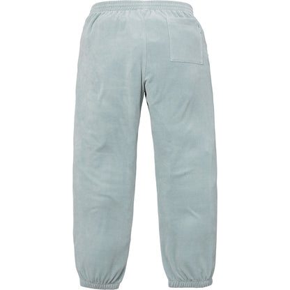 Supreme Velour Warm Up Pant Light Blue