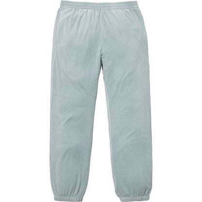 Supreme Velour Warm Up Pant Light Blue