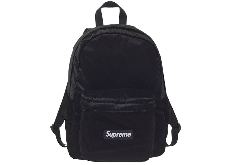 Supreme Velvet Backpack Black
