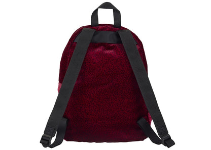 Supreme Velvet Backpack Red Leopard