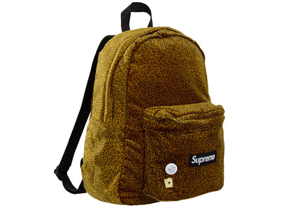 Supreme Velvet Backpack Tan Leopard