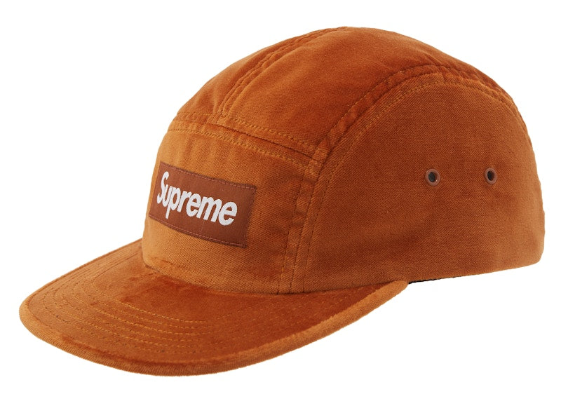 Supreme Velvet Camp Cap Brown