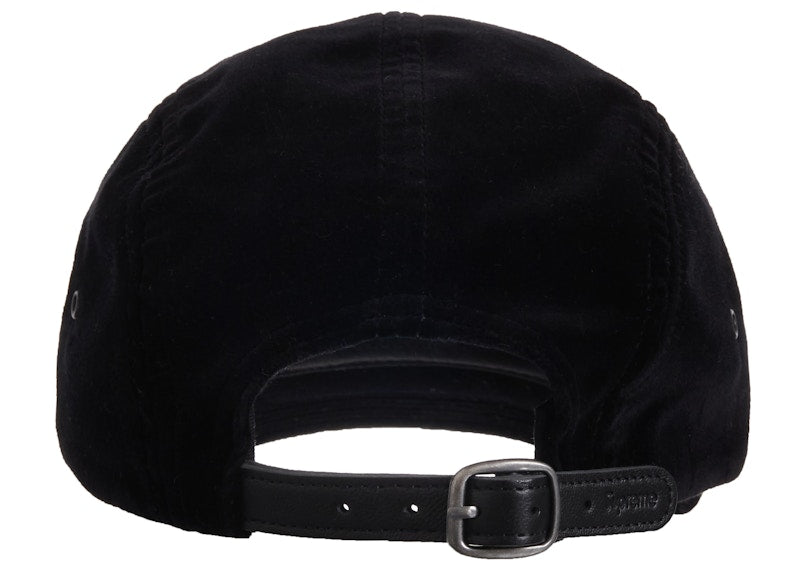 Supreme Velvet Camp Cap (FW20) Black