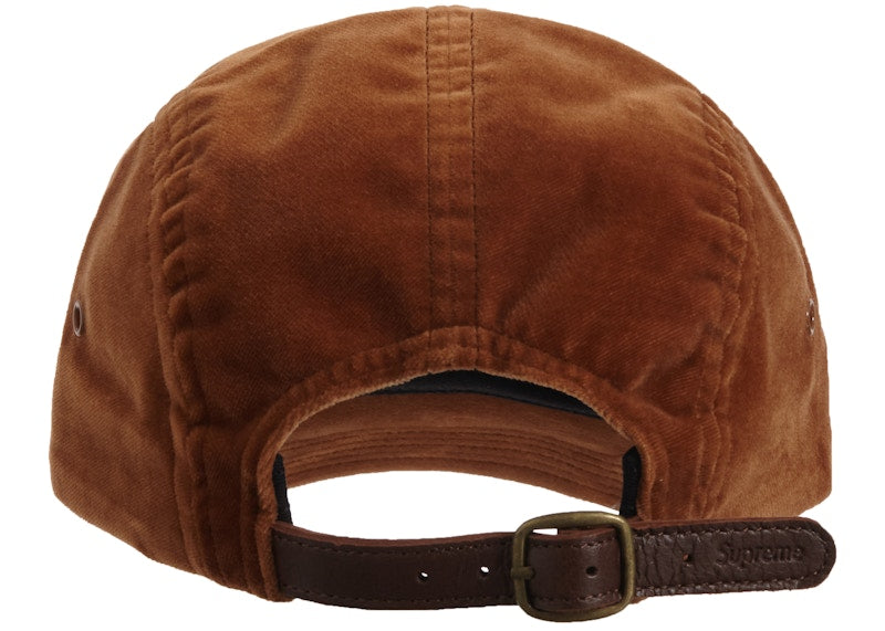 Supreme Velvet Camp Cap (FW20) Brown