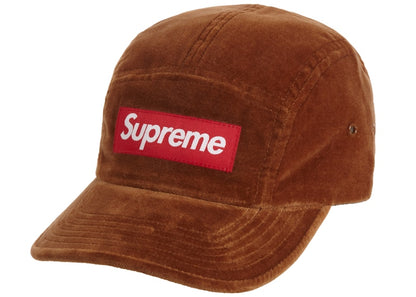 Supreme Velvet Camp Cap (FW20) Brown
