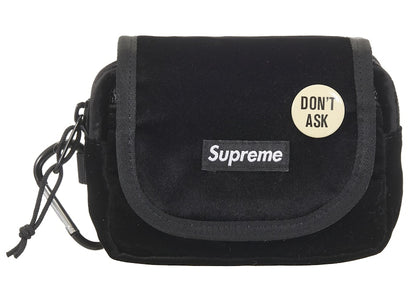 Supreme Velvet Mini Pouch Black