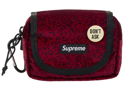 Supreme Velvet Mini Pouch Red Leopard