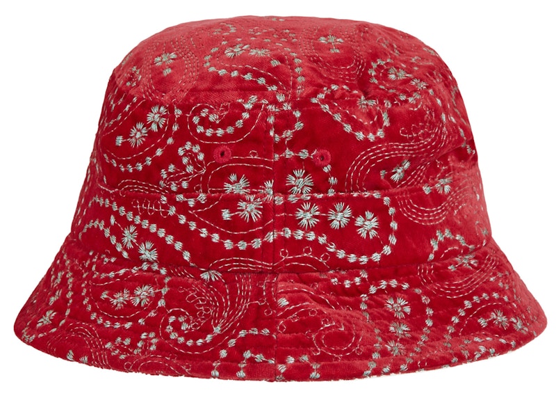 Supreme Velvet Paisley Boonie Red