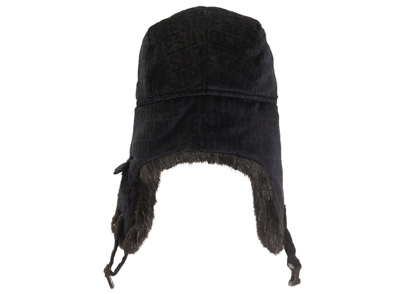 Supreme Velvet Pattern Trooper Black