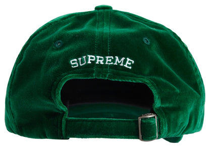 Supreme Velvet S Logo 6-Panel Green