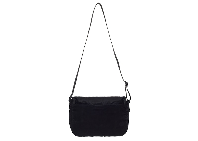 Supreme Velvet Small Messenger Bag Black