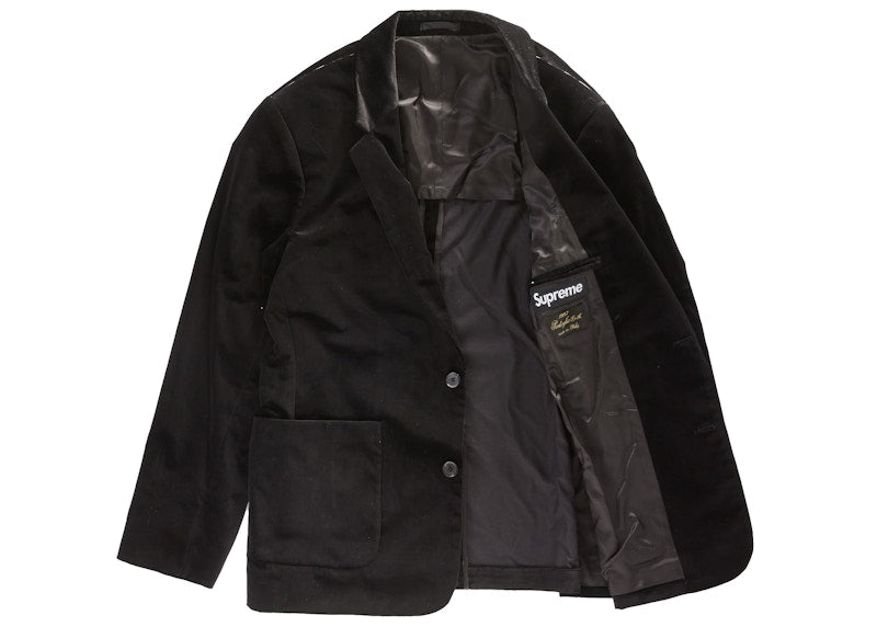 Supreme Velvet Suit Black