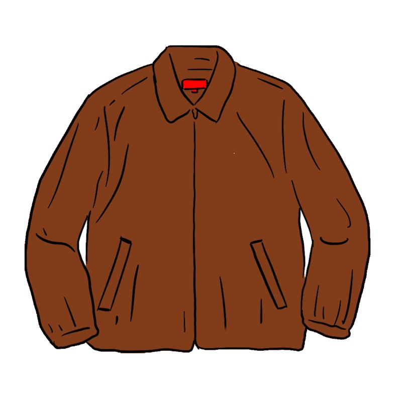 Supreme Velvet Work Jacket Brown