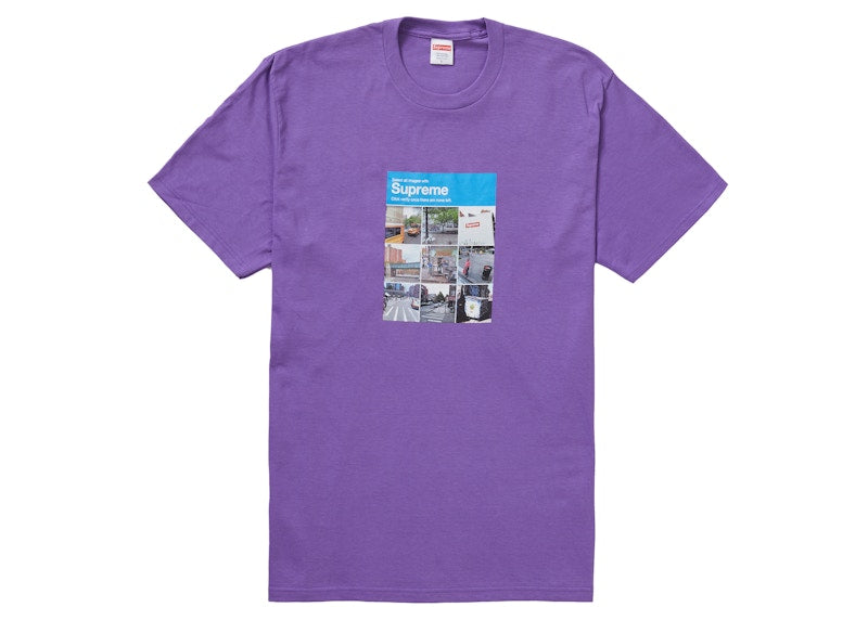 Supreme Verify Tee Purple