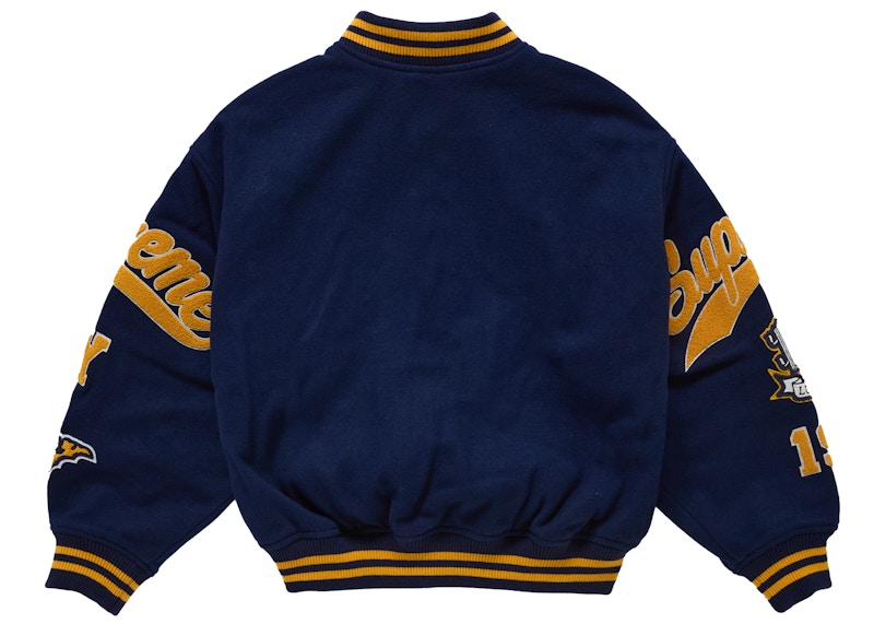 Supreme Veritas Varsity Jacket Navy
