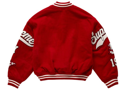 Supreme Veritas Varsity Jacket Red