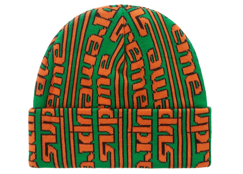 Supreme Vertical Logo Beanie (FW23) Green