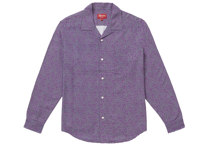 Supreme Vines Rayon Shirt Dusty Purple