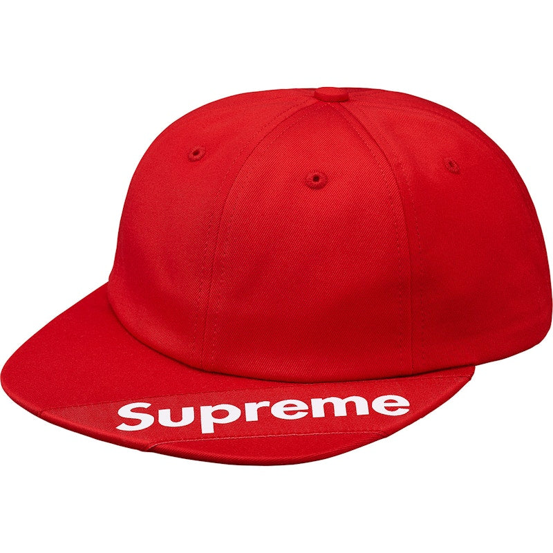Supreme Visor Label 6-Panel Red