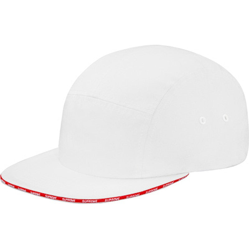 Supreme Visor Tape Camp Cap White