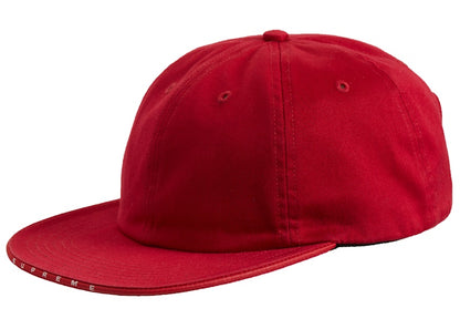 Supreme Visor Logo Twill 6-Panel Red