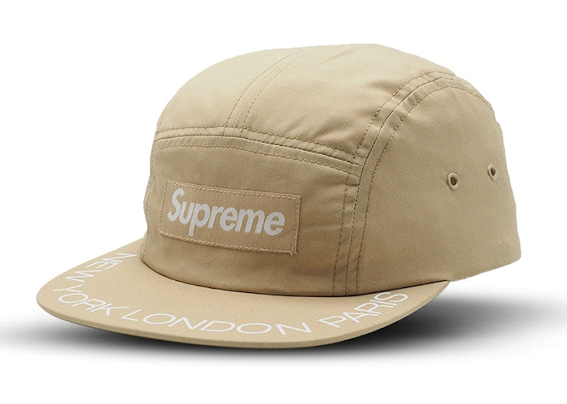 Supreme Visor Print Camp Cap Light Khaki